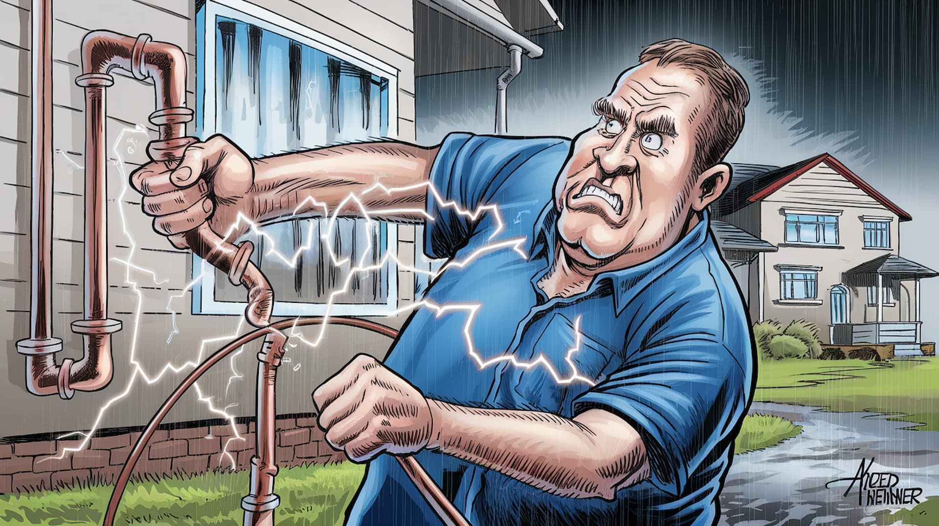 Hombre Sufre Descarga Eléctrica Mientras Intentaba Robar Cobre